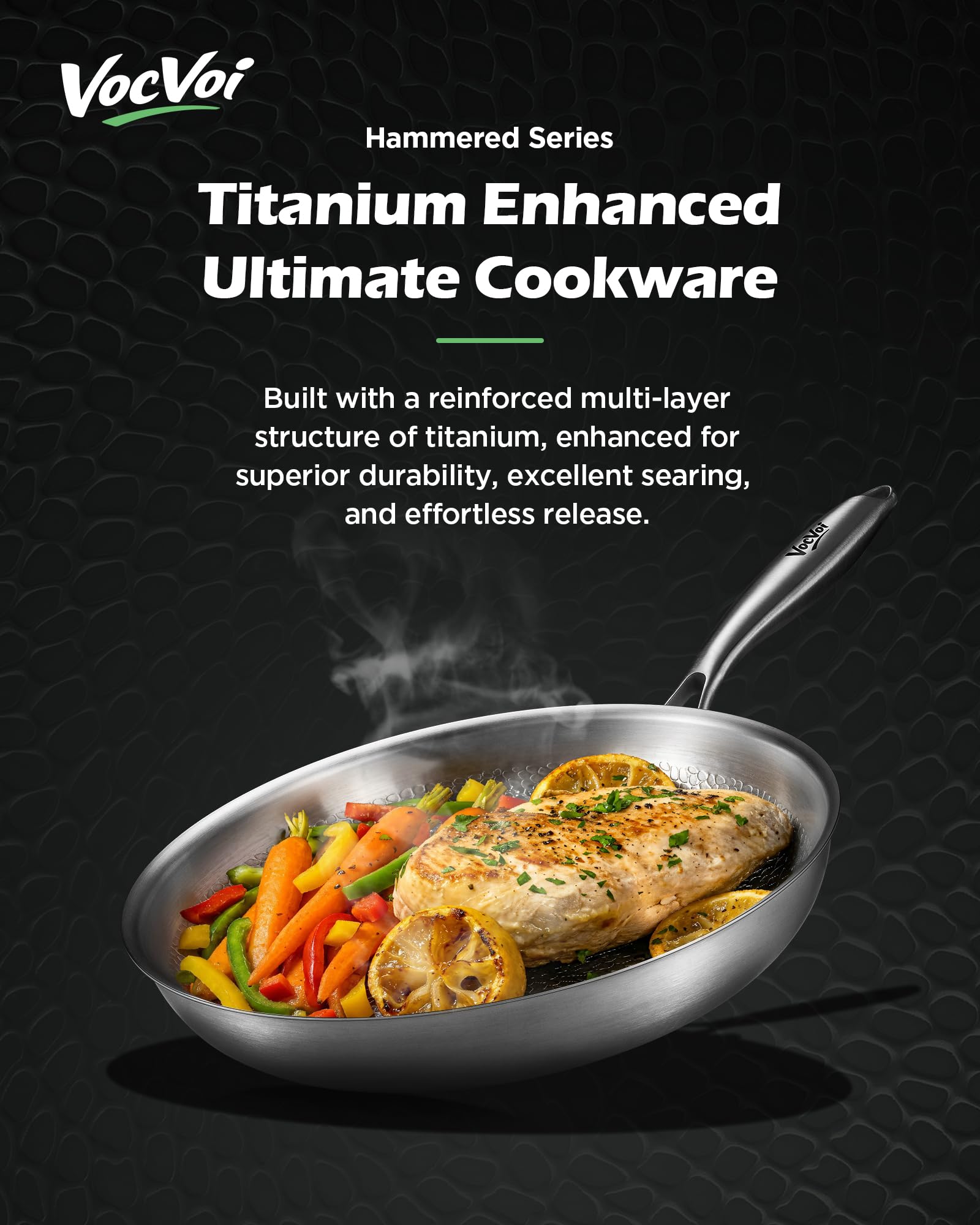 VocVoi Titanium Sauce Pan Set — 1, 2 & 3 QT — view 6